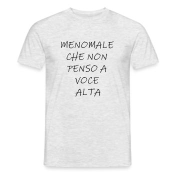 Good thing I don't think out loud - Men's T-Shirt - heather grey - Front - AI Model Male 178 dark (178cm)