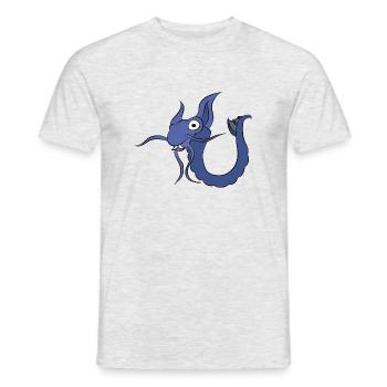 Serpent Chimere dss 1 AI 1 - T-shirt homme - gris chiné - Devant - AI Model Male 178 dark (178cm)