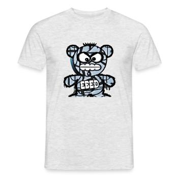 Zombie Teddy Shirt - Männer T-Shirt - Grau meliert - Vorne - AI Model Male 178 dark (178cm)