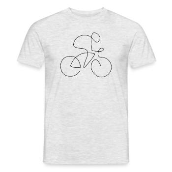 Bicycle - Men's T-Shirt - heather grey - Front - AI Model Male 178 dark (178cm)