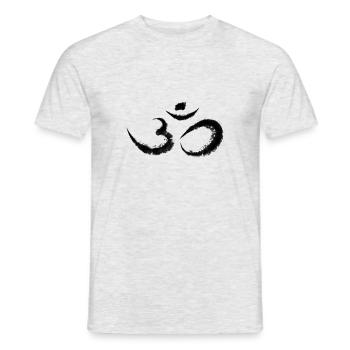 karma - Männer T-Shirt - Grau meliert - Vorne - AI Model Male 178 dark (178cm)