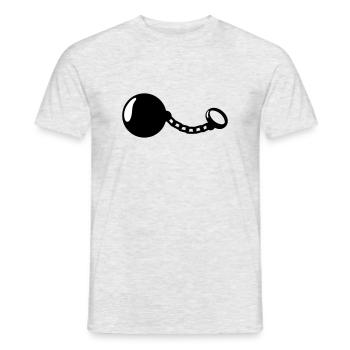 Prison Ball - Männer T-Shirt - Grau meliert - Vorne - AI Model Male 178 dark (178cm)