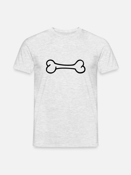 Knochen - Männer T-Shirt - Grau meliert