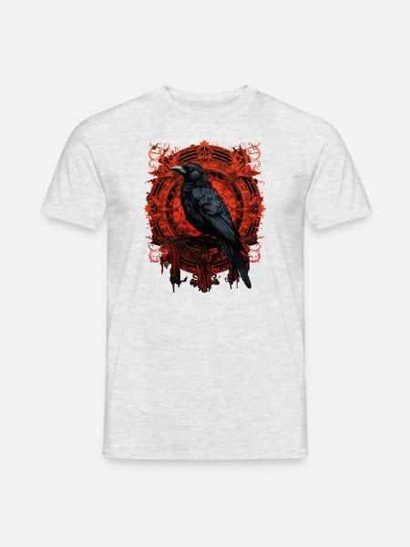 Mythology Norse Raven - Men's T-Shirt - heather grey