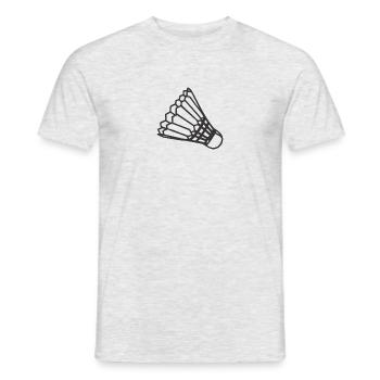Chemise de sport • Badminton Badminton • Cadeau - T-shirt homme - gris chiné - Devant - AI Model Male 178 dark (178cm)