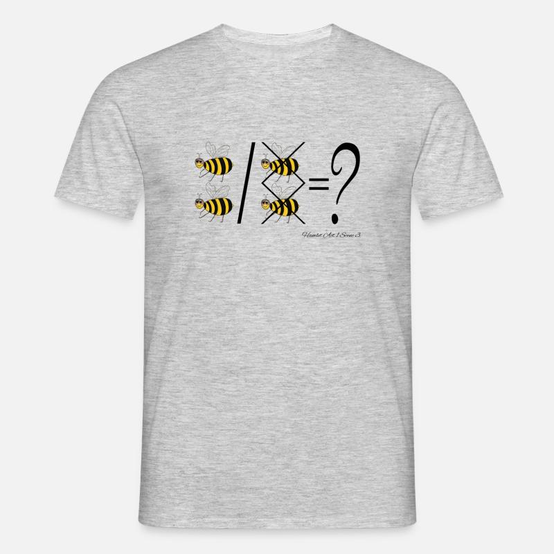 2B oder nicht 2B - Männer T-Shirt - Grau meliert