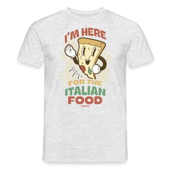 Italy Italian Flag Italia Gift - Men's T-Shirt - heather grey - Front - AI Model Male 178 dark (178cm)