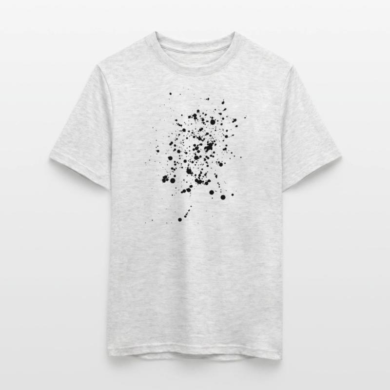 Schwarze Kleckse oder Farbspritzer Männer T-Shirt