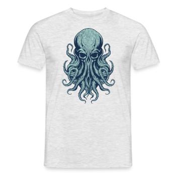 The Kraken - Männer T-Shirt - Grau meliert - Vorne - AI Model Male 178 dark (178cm)