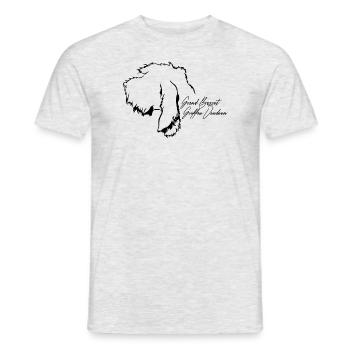Grand Basset Griffon Vendeen Profil Chiens Wilsigns - T-shirt homme - gris chiné - Devant - AI Model Male 178 dark (178cm)