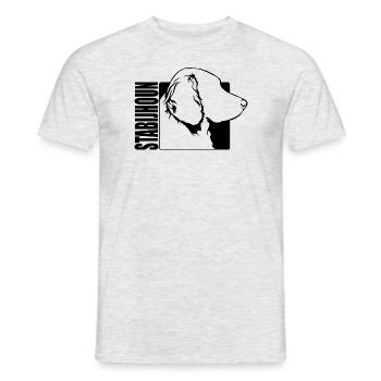 Stabijhoun Profile Dogs Dog Wilsigns - Men's T-Shirt - heather grey - Front - AI Model Male 178 dark (178cm)