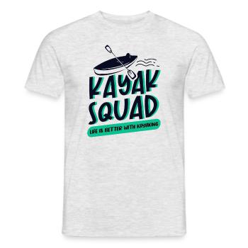 Kayak Squad Canoë Canoë-kayak en eau vive - T-shirt homme - gris chiné - Devant - AI Model Male 178 dark (178cm)