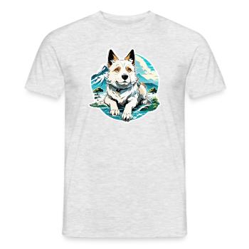 Anime / Bande dessinée / Japonais / Animation / Dessin animé - T-shirt homme - gris chiné - Devant - AI Model Male 178 dark (178cm)