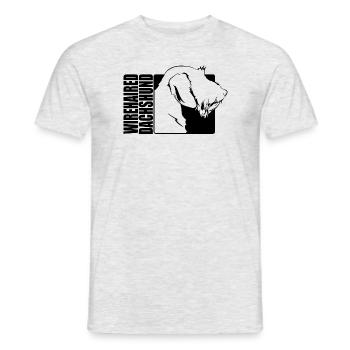 Wirehaired Dachshund Profile Dogs Dog Wilsigns - Men's T-Shirt - heather grey - Front - AI Model Male 178 dark (178cm)