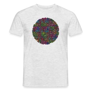 Maze - Men's T-Shirt - heather grey - Front - AI Model Male 178 dark (178cm)