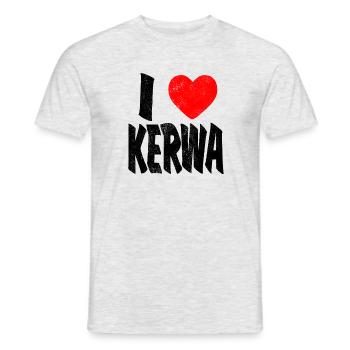 Kerwa Kirchweih Franken I Love Costume Gift - Men's T-Shirt - heather grey - Front - AI Model Male 178 dark (178cm)