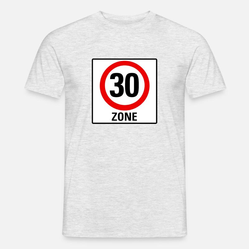30 Zone - Männer T-Shirt - Grau meliert
