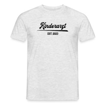 Kinderarzt 2023 Pädiatrie Abschluß Studium Arzt - Männer T-Shirt - Grau meliert - Vorne - AI Model Male 178 dark (178cm)