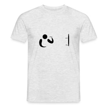 Fléchettes 4life - T-shirt homme - gris chiné - Devant - AI Model Male 178 dark (178cm)