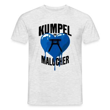KUMPEL UND MALOCHER RUHRPOTT RUHRGEBIET - Männer T-Shirt - Grau meliert - Vorne - AI Model Male 178 dark (178cm)