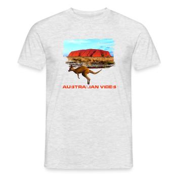 Australia 1 - Men's T-Shirt - heather grey - Front - AI Model Male 178 dark (178cm)