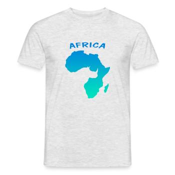 Afrika, Safari, Tanzania, Africa - Männer T-Shirt - Grau meliert - Vorne - AI Model Male 178 dark (178cm)