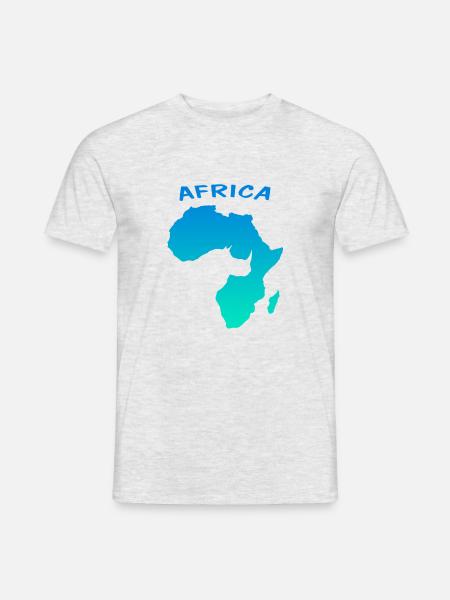 Afrika, Safari, Tanzania, Africa - Männer T-Shirt - Grau meliert