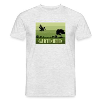 Vintage/Retro Garden Hero - Men's T-Shirt - heather grey - Front - AI Model Male 178 dark (178cm)