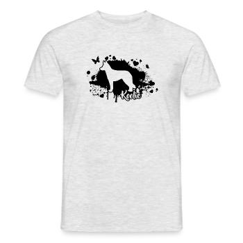 Koolie Hunde Hunderasse Wilsigns - Männer T-Shirt - Grau meliert - Vorne - AI Model Male 178 dark (178cm)