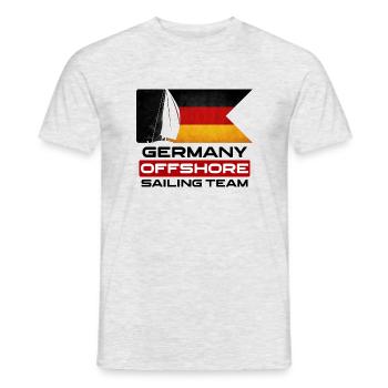 Segeln Yacht Offshore Team Segler - Männer T-Shirt - Grau meliert - Vorne - AI Model Male 178 dark (178cm)