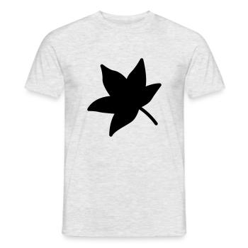 leaf 31 - Männer T-Shirt - Grau meliert - Vorne - AI Model Male 178 dark (178cm)
