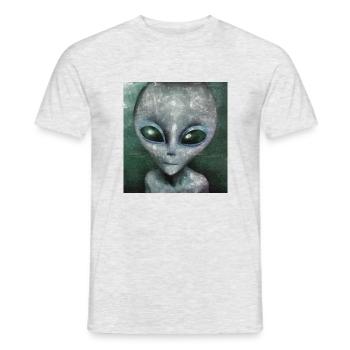 Alien - Men's T-Shirt - heather grey - Front - AI Model Male 178 dark (178cm)