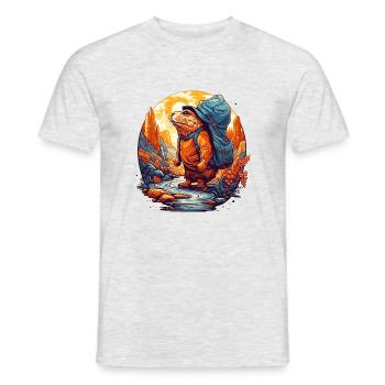 Mole rat migrates to the target - Men's T-Shirt - heather grey - Front - AI Model Male 178 dark (178cm)