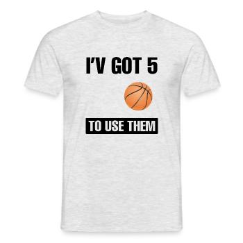 Basket-ball - T-shirt homme - gris chiné - Devant - AI Model Male 178 dark (178cm)