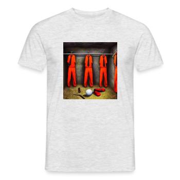 orange gulf suit fm 1 - Männer T-Shirt - Grau meliert - Vorne - AI Model Male 178 dark (178cm)