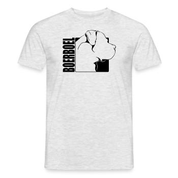 Boerboel Profil Chiens Chien Wilsigns - T-shirt homme - gris chiné - Devant - AI Model Male 178 dark (178cm)