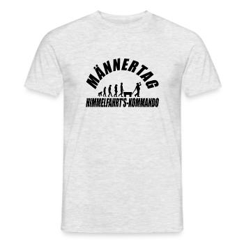 Fête des pères Fête des hommes - T-shirt homme - gris chiné - Devant - AI Model Male 178 dark (178cm)