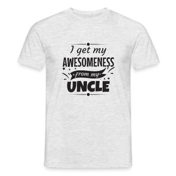Oncle génialité oncle cadeau parrain - T-shirt homme - gris chiné - Devant - AI Model Male 178 dark (178cm)