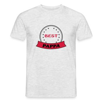 Best pappa 111 - Men's T-Shirt - heather grey - Front - AI Model Male 178 dark (178cm)