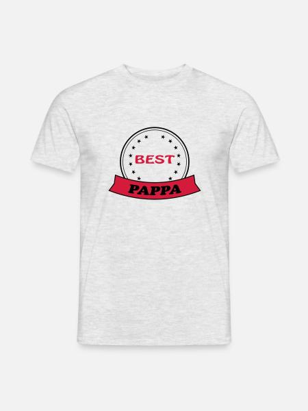 Best pappa 111 - Men's T-Shirt - heather grey