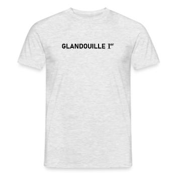 glandouille 1er - T-shirt homme - gris chiné - Devant - AI Model Male 178 dark (178cm)