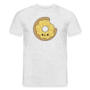 Cute Kawaii Lemon Donut - Men's T-Shirt - heather grey - Front - AI Model Male 178 dark (178cm)