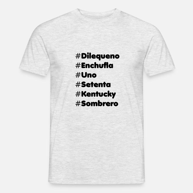 Salsa geht vorbei - Männer T-Shirt - Grau meliert