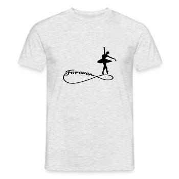 forever ballett 1 Ballerina forever - Männer T-Shirt - Grau meliert - Vorne - AI Model Male 178 dark (178cm)