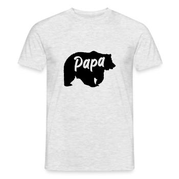 Papa Geschenk - Männer T-Shirt - Grau meliert - Vorne - AI Model Male 178 dark (178cm)