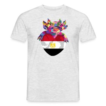 Egypte Drapeau Hurghada Afrique Drapeau Egyptien - T-shirt homme - gris chiné - Devant - AI Model Male 178 dark (178cm)