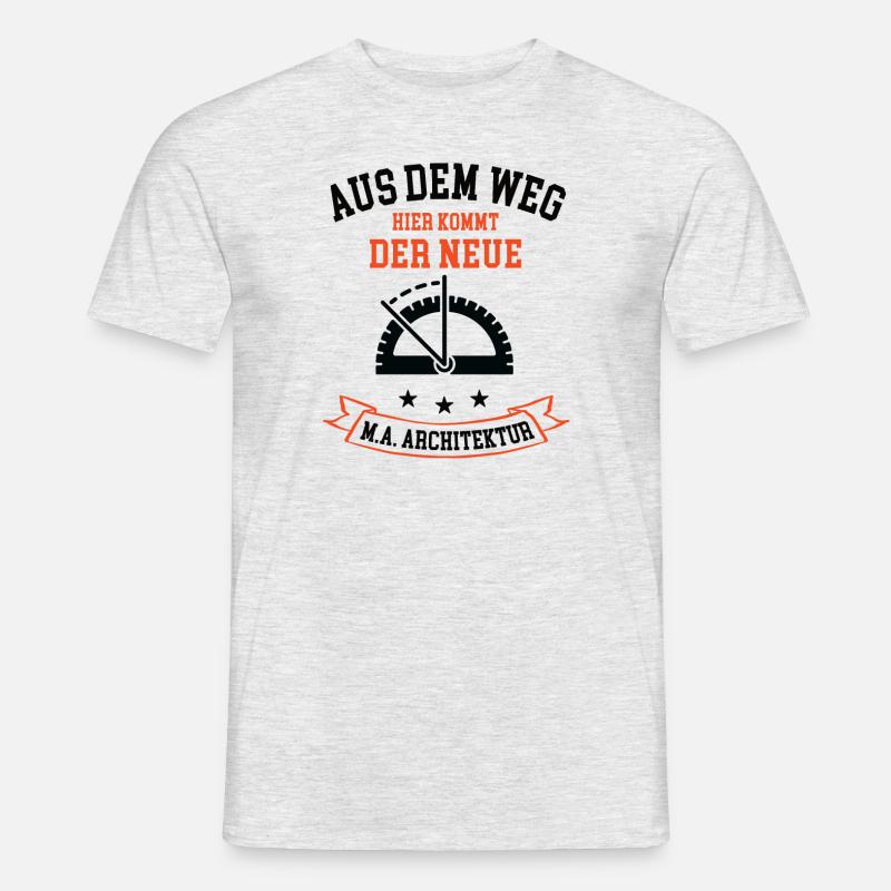 Architekturstudium Master Architecture Studium MA - Männer T-Shirt - Grau meliert