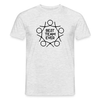 Best Team Ever Teamwork Teamarbeit Teamleiter - Männer T-Shirt - Grau meliert - Vorne - AI Model Male 178 dark (178cm)