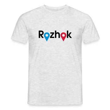 PUBG Print "Rozhok" - Männer T-Shirt - Grau meliert - Vorne - AI Model Male 178 dark (178cm)
