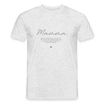 Félicitations à maman - T-shirt homme - gris chiné - Devant - AI Model Male 178 dark (178cm)